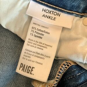 PAIGE Hoxton Ankle Jeans